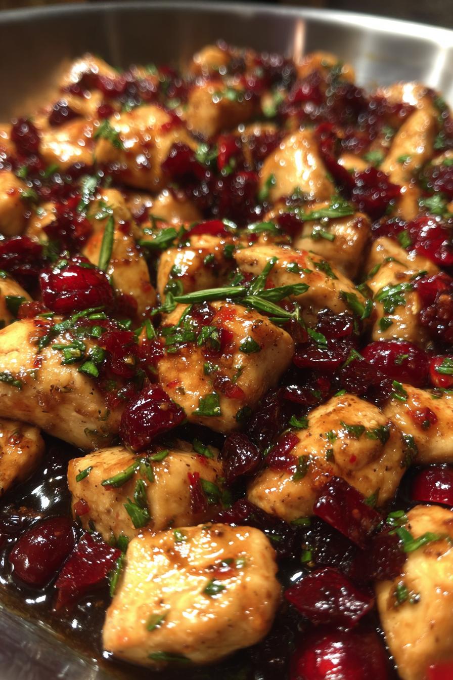 cranberry chicken stir fry
