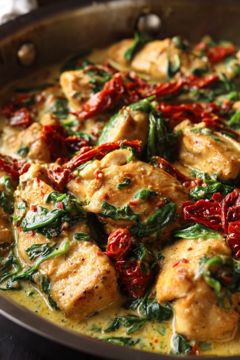 creamy tuscan chicken skillet