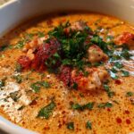 garlic butter lobster bisque