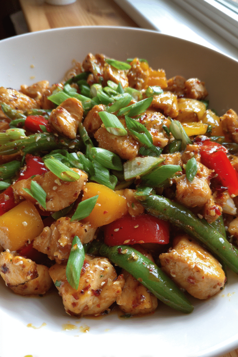 honey lemon chicken stir-fry