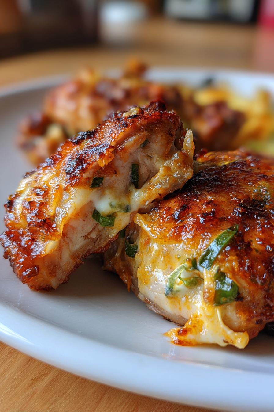 jalapeño popper stuffed chicken thighs