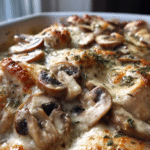 keto chicken mushroom casserole
