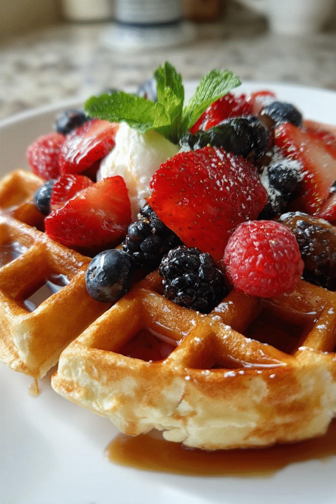 keto cottage cheese waffles