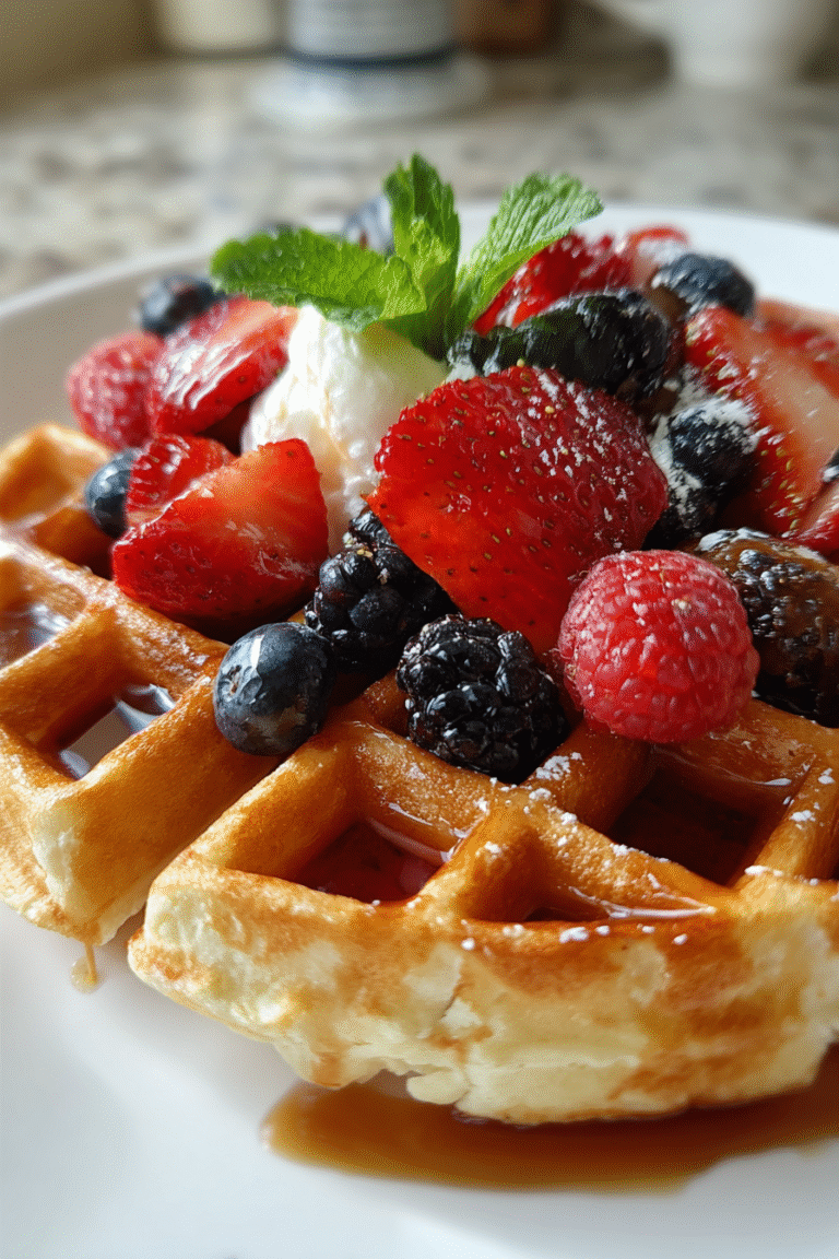 keto cottage cheese waffles