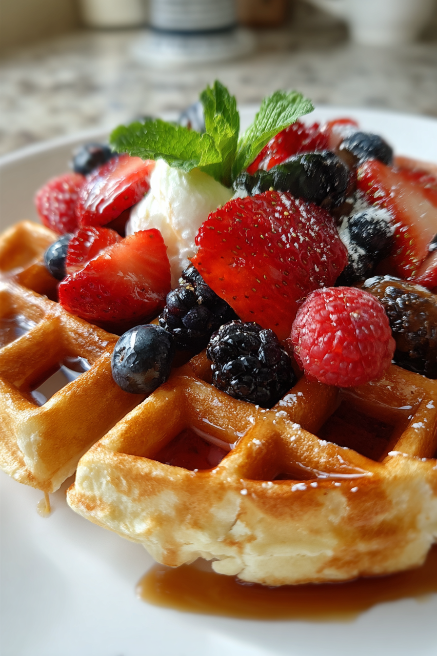 keto cottage cheese waffles