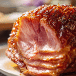 keto holiday glazed ham