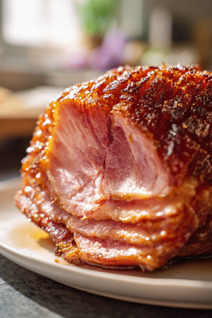 keto holiday glazed ham