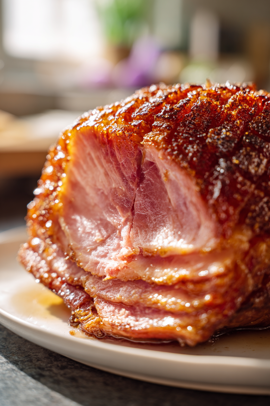 keto holiday glazed ham