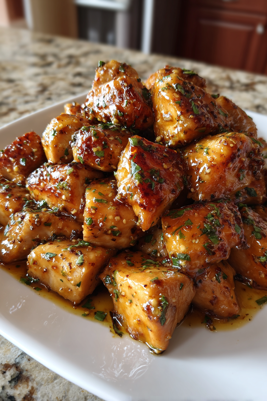 keto honey mustard chicken cubes