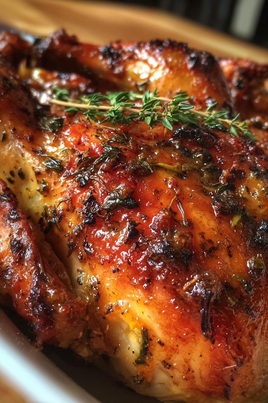 lemon thyme roasted Cornish hen