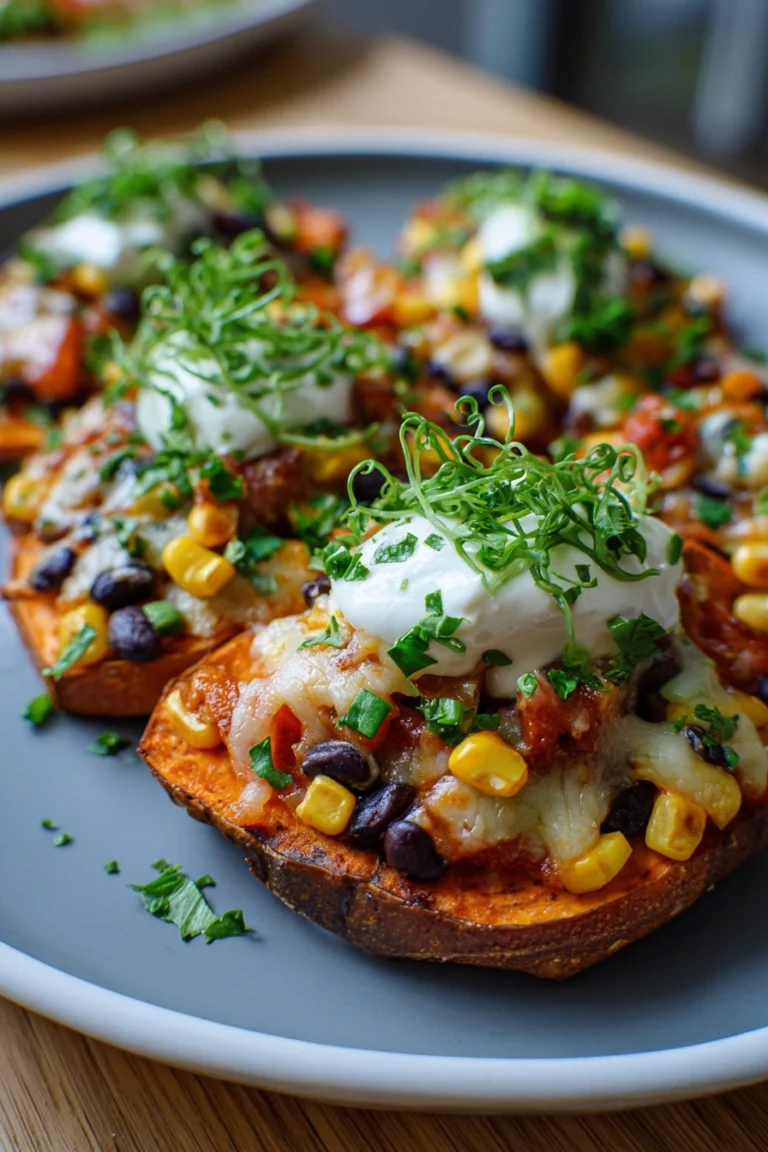 loaded sweet potato nachos