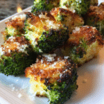 low-carb garlic parmesan broccoli bites