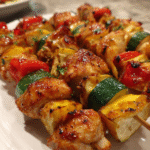low-carb grilled chicken skewer bites