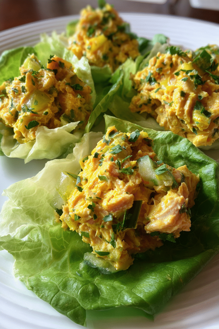 low-carb lemon tuna salad scoops