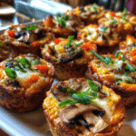 low-carb mushroom turkey snack rounds