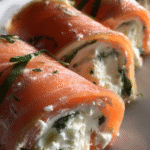 low-carb salmon cream cheese rolls