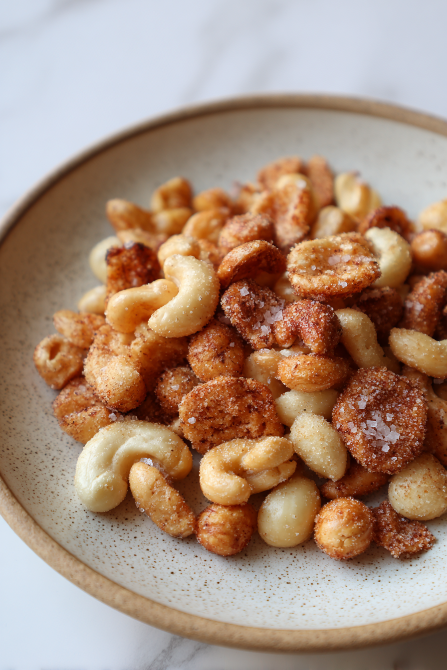low-carb sea salt macadamia snack mix