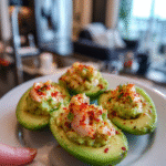 low-carb spicy avocado crab bites