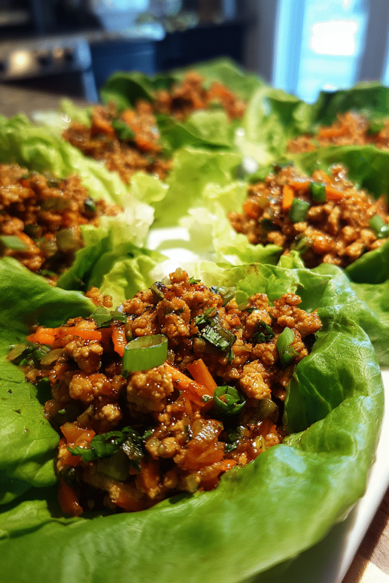 low-carb spicy turkey lettuce bites