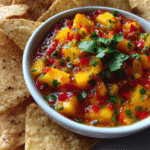 mango habañero salsa with chips
