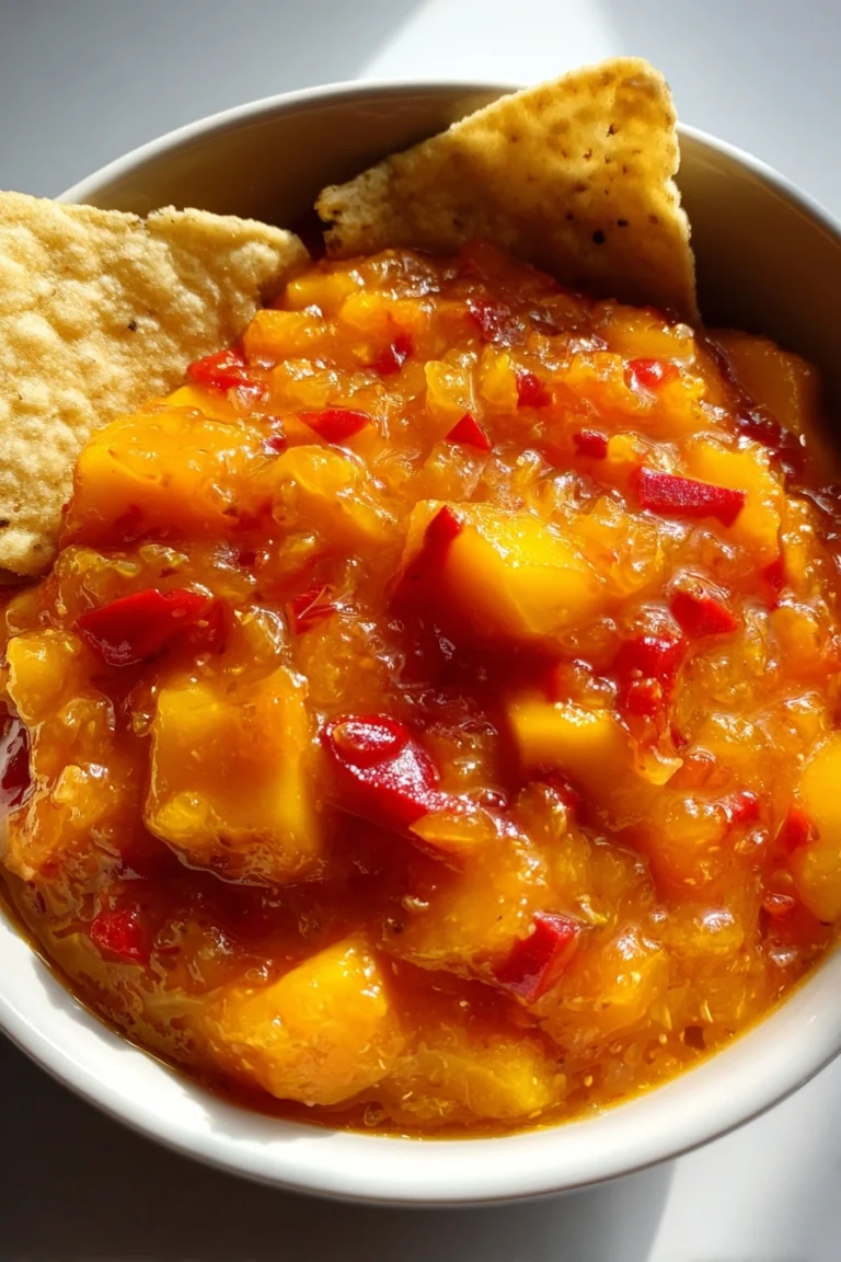 mango habañero salsa with chips