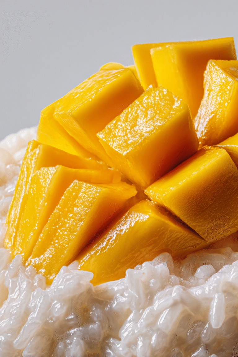 mango sticky rice dessert