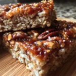 maple pecan granola bars