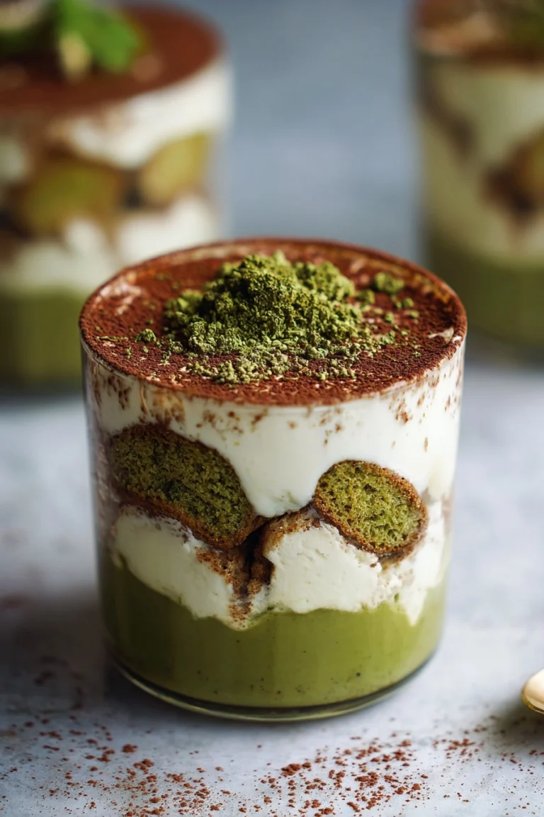 matcha tiramisu cups