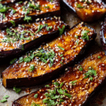 miso glazed eggplant steaks