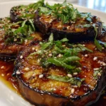 miso glazed eggplant steaks