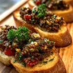 olive tapenade crostini