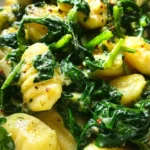 one-pot gnocchi with spinach