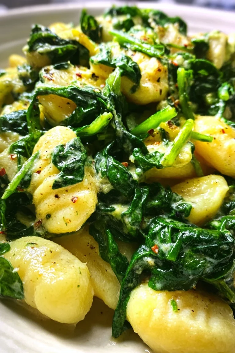 one-pot gnocchi with spinach