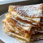 paleo almond flour crepe stack