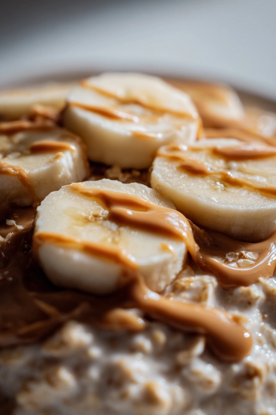 peanut butter banana overnight oats