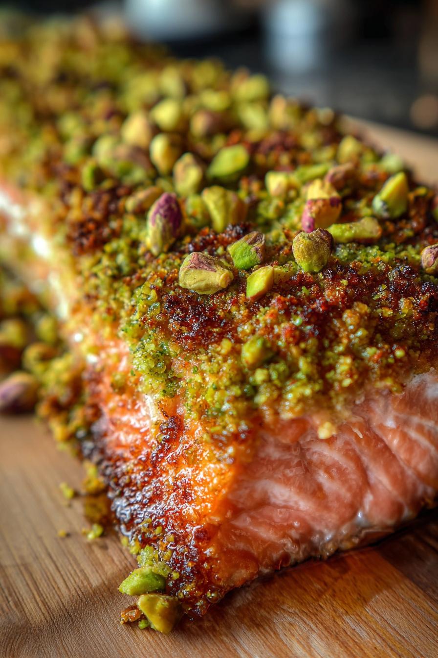 pistachio crusted salmon