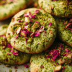 pistachio rose water cookies