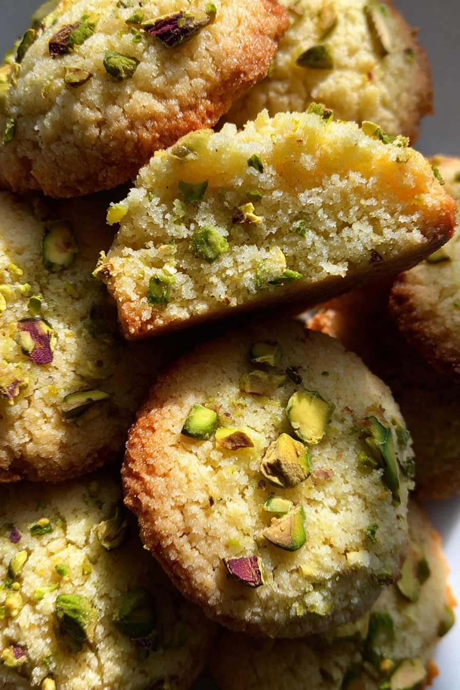 pistachio rose water cookies