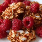 raspberry coconut granola clusters