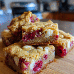 raspberry white chocolate blondies