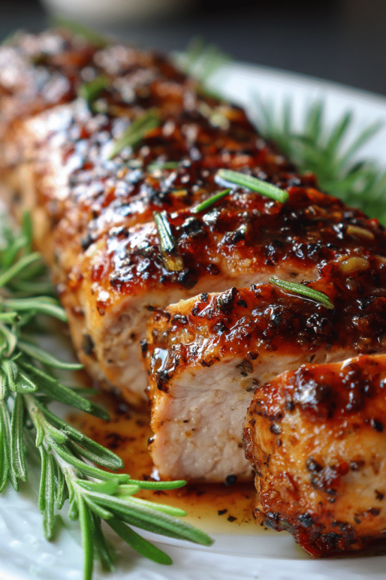 rosemary garlic pork tenderloin