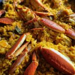 saffron and crab paella