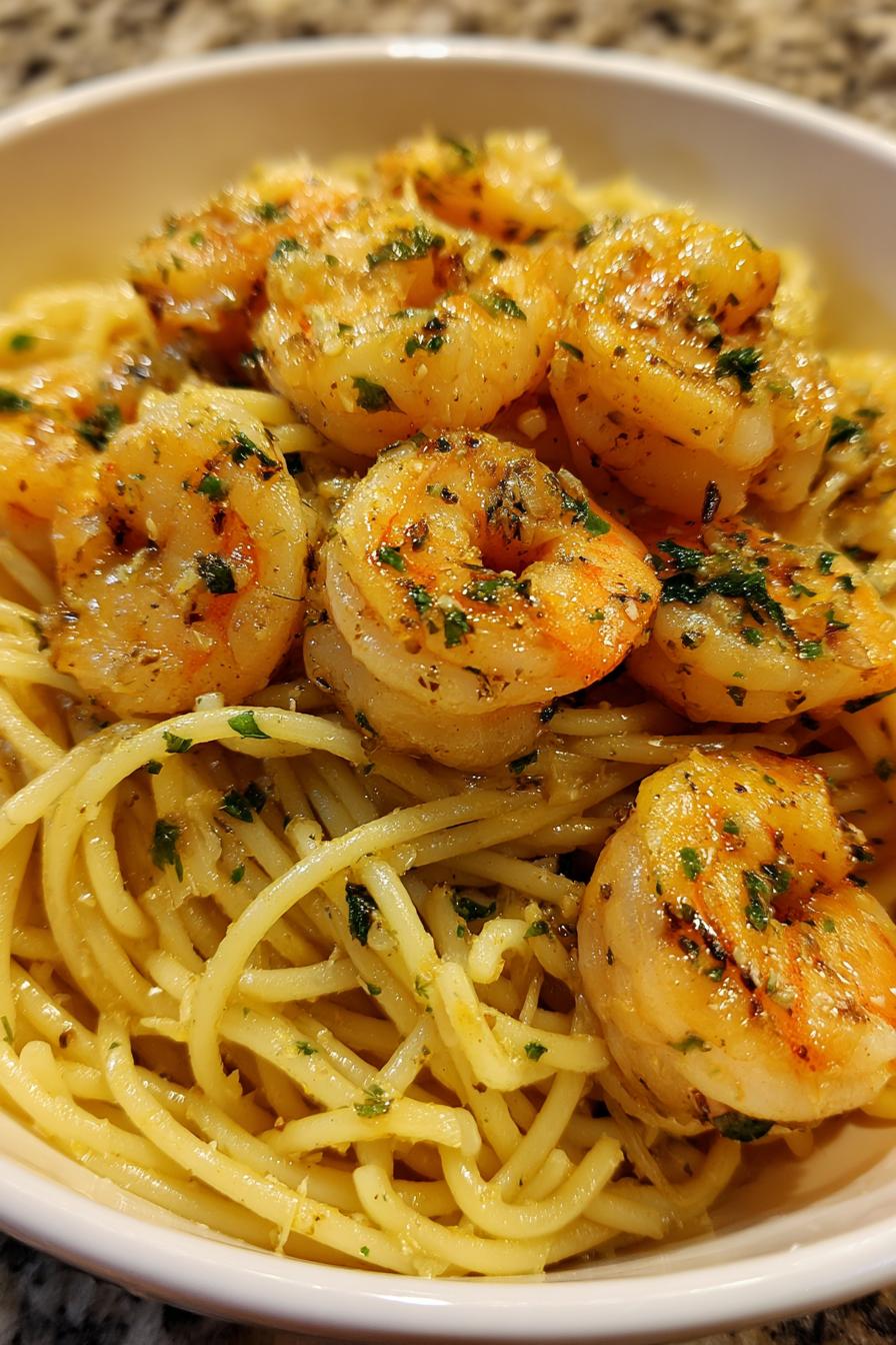 shrimp scampi with white wine