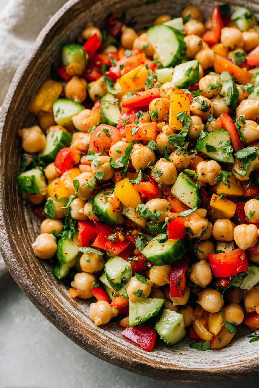 smoked paprika chickpea salad