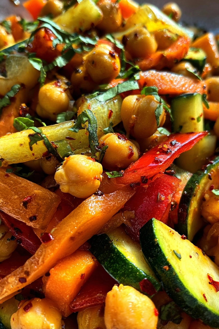 smoked paprika chickpea salad