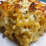 spaghetti squash alfredo bake