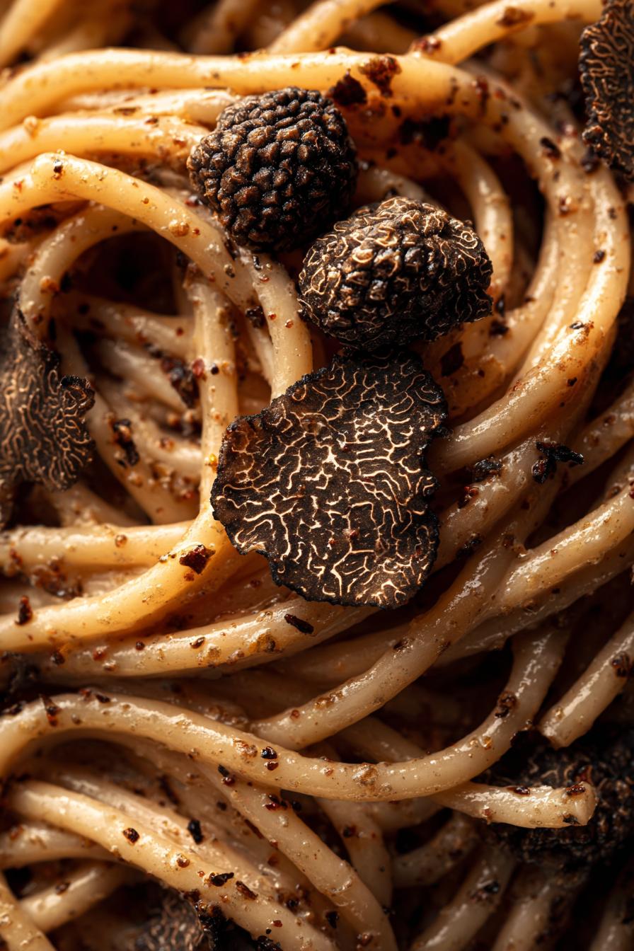 vegan black truffle pasta