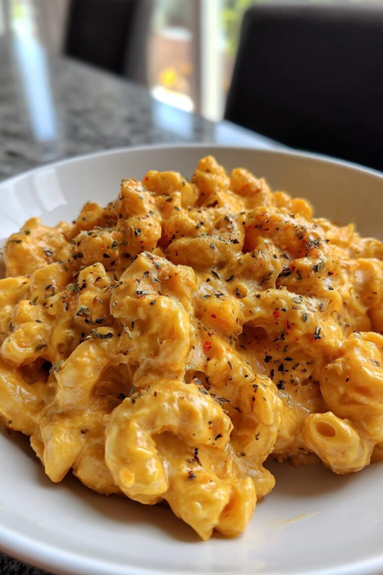 vegan butternut squash mac and cheese with cashew cheese