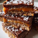 vegan caramel sea salt protein bars no bake