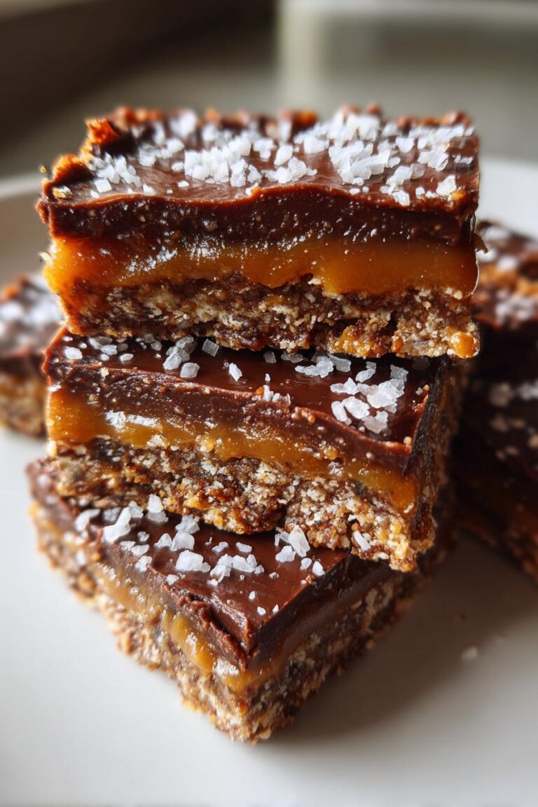 vegan caramel sea salt protein bars no bake